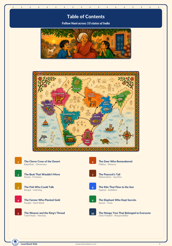 Grandma’s Village Tales — 10 Timeless Stories from India for Kids preview image 6