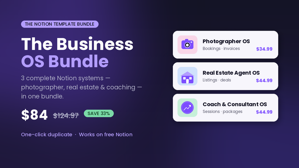 Business OS Bundle preview