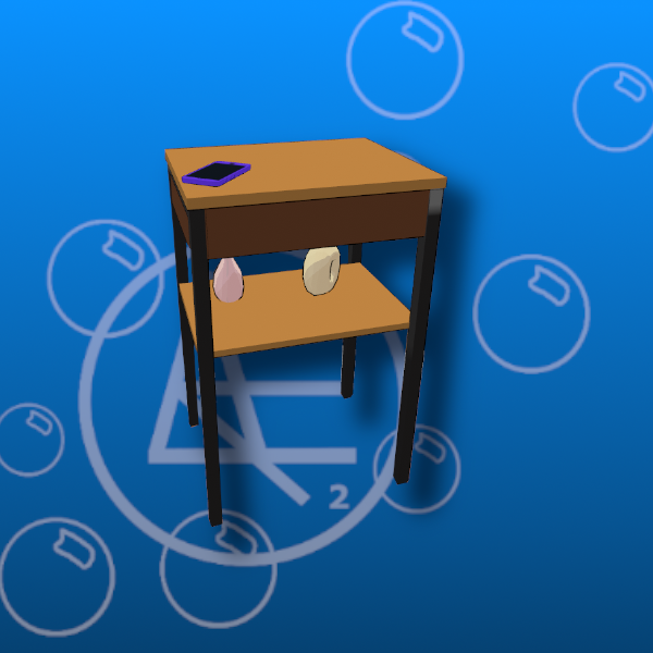 Free Stylized Small Table Prefab
