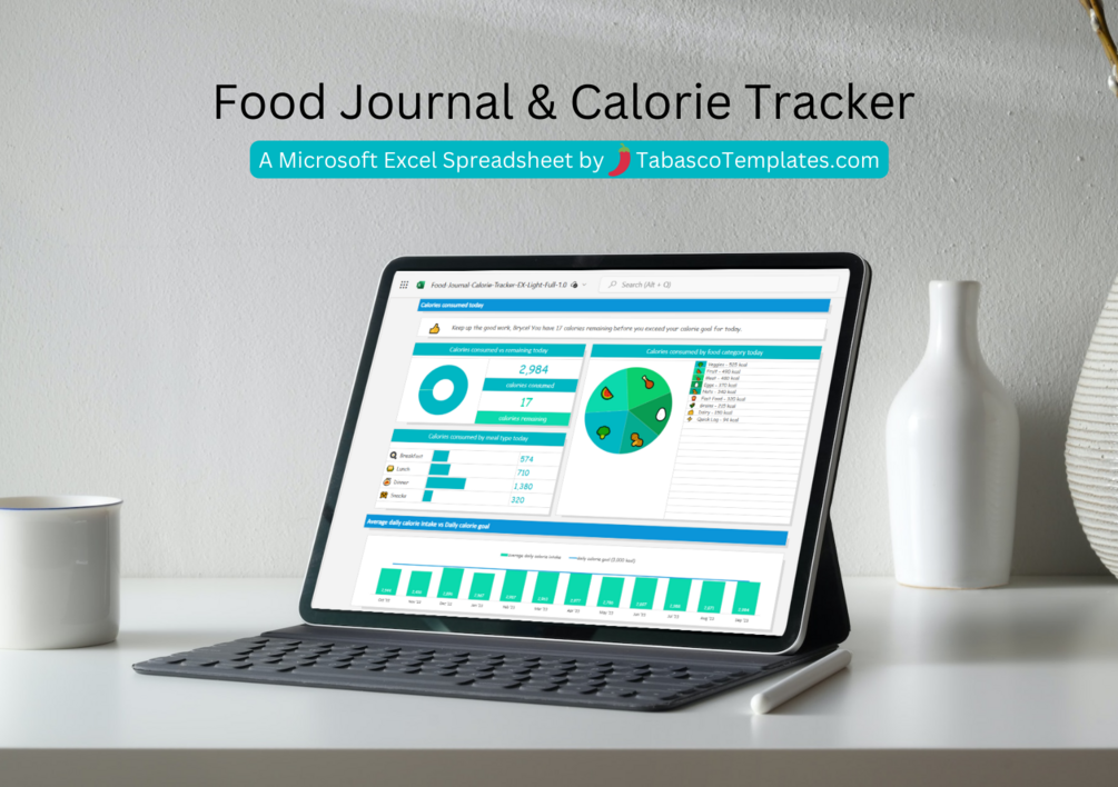 food-calorie-tracker-excel-spreadsheet-template