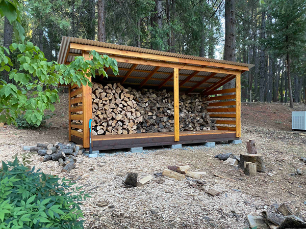 Firewood storage shed discount plans