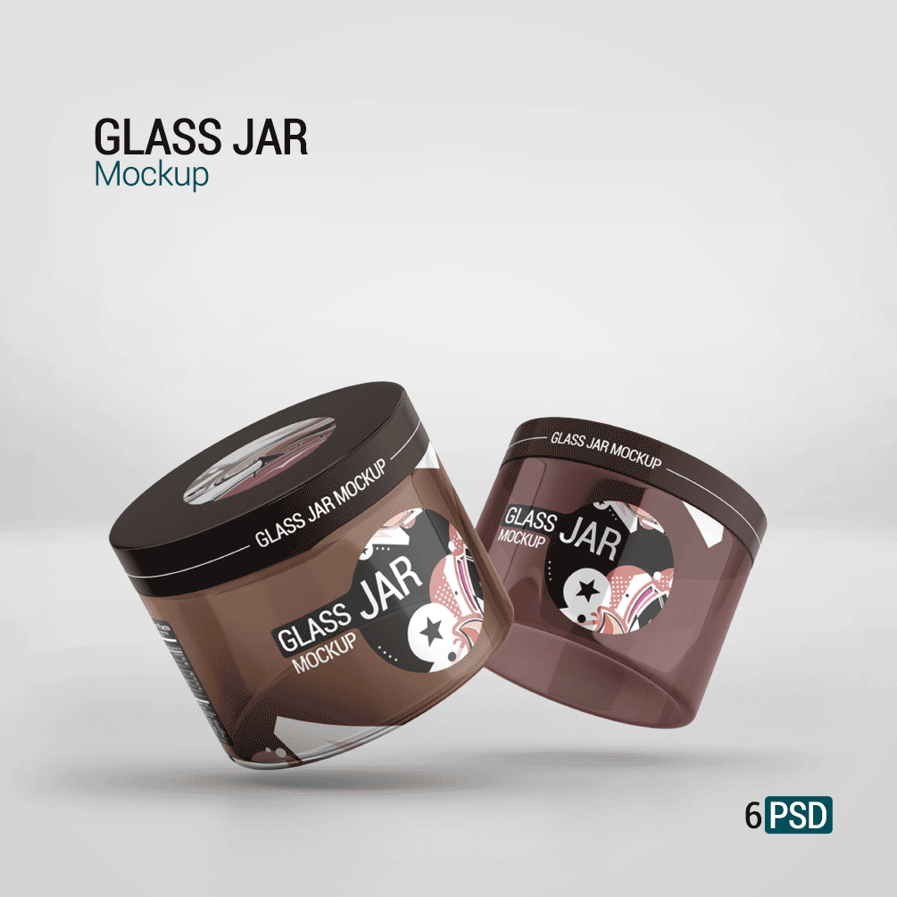 Glass Jar Mockup