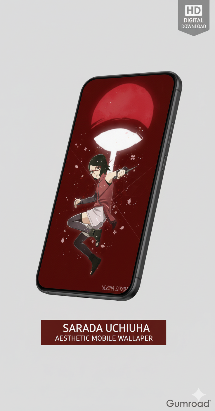 Sarada Uchiha Sharingan Aesthetic HD Mobile Wallpaper