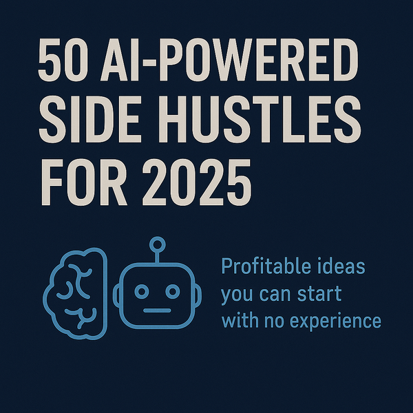 AI Side Hustle Starter Pack — Ideas + Action Plan to Launch Your First