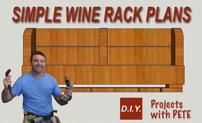 Diy wooden wine online rack plans