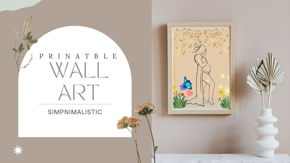 Pregnant Woman Printable Wall Art