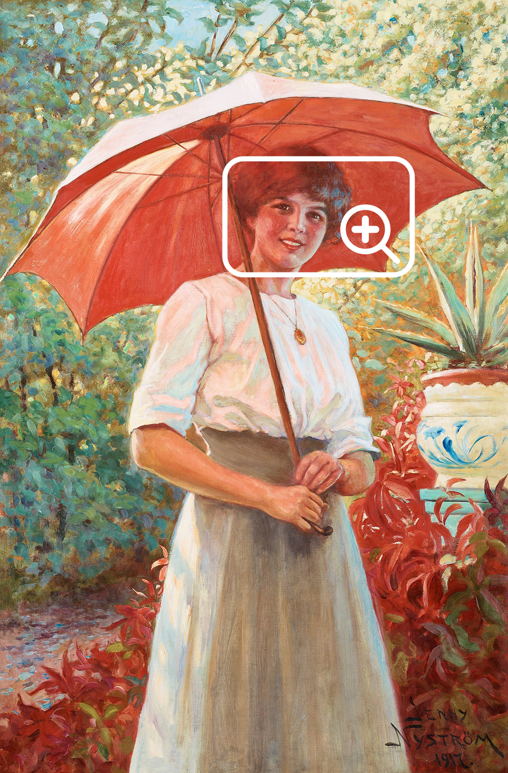 86 digital images of Jenny Nystrom paintings, people landscape still