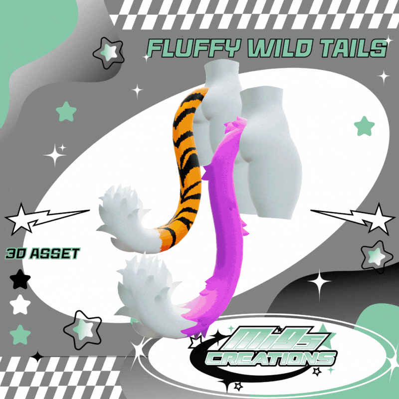 Fluffy Wild Tails | VRChat Asset 