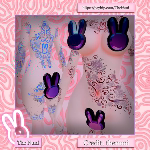 FlowerBunny - Transparent skin texture 