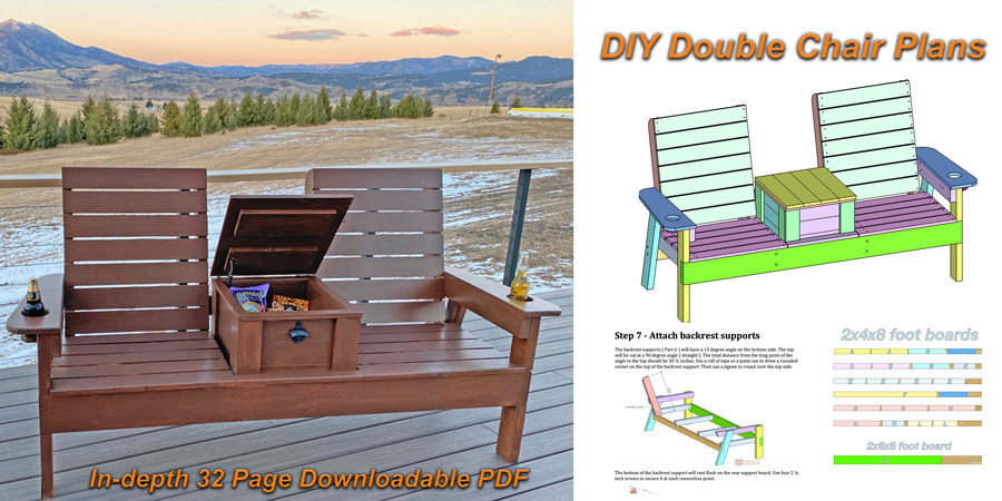 Outdoor best sale double chair