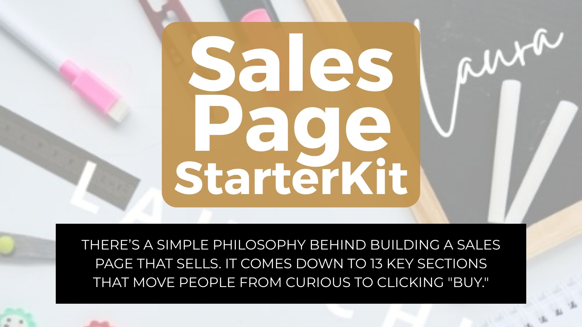 Sales Page StarterKit – Build a Sales Page That Actually Sells