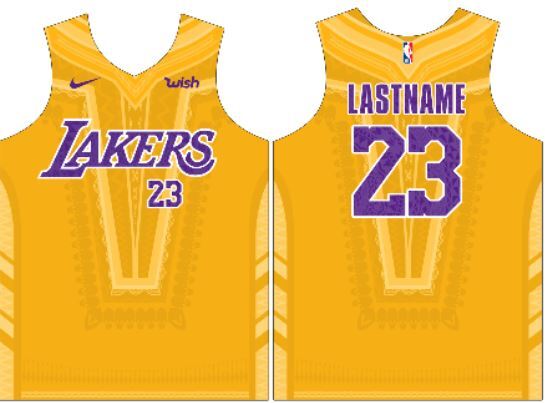 HG LAKERS Jersey Concept with customize, click on the yellow