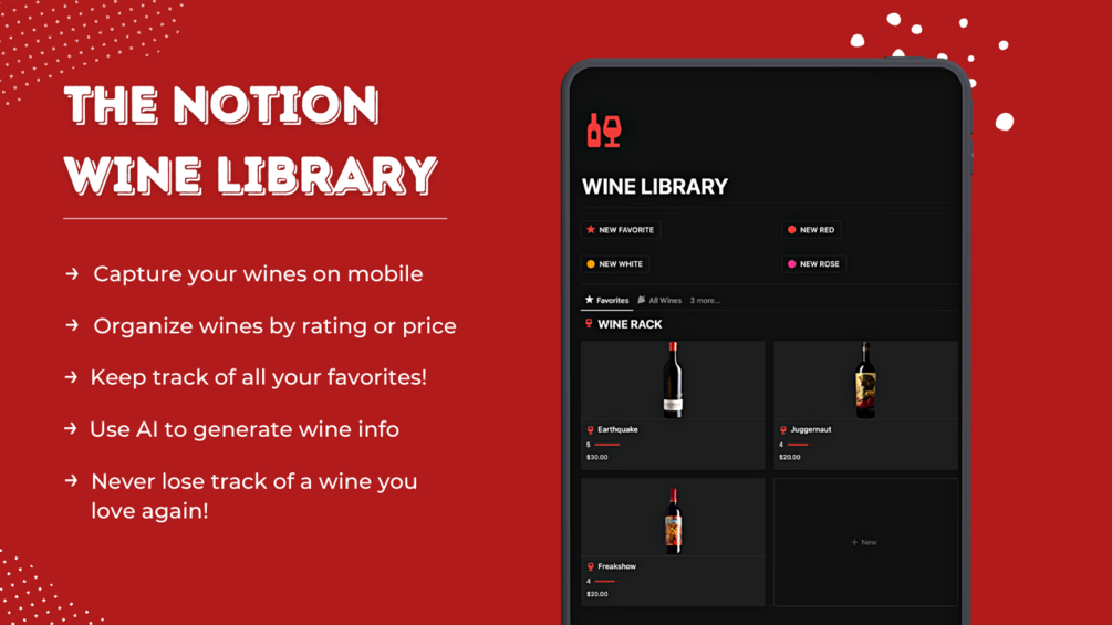 The Notion Wine Library 🍷