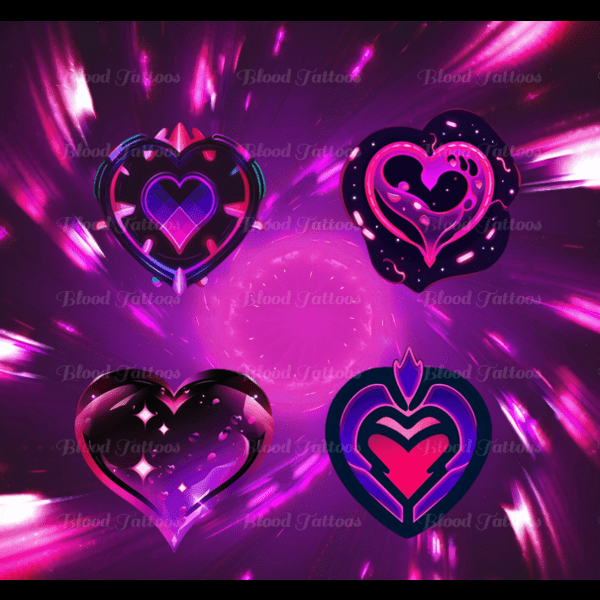 💜Purple HeartV3 Tattoos💜