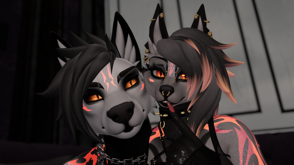 Gothic Canines Aurora and Dante Couple's Pack