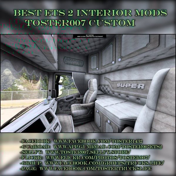 Interior Scania S/R Next Gen SUPER ETS 2 #54 by Toster007