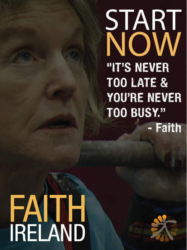 Faith it s never too late you re never too busy 