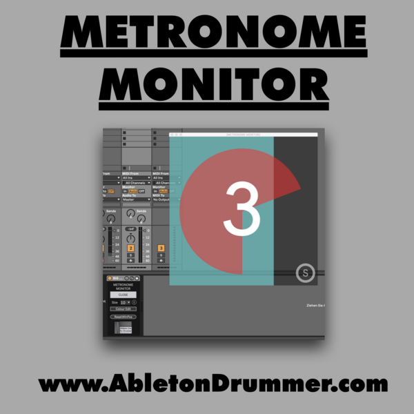 Metronome Monitor Pop-Up for Ableton Live - Max for Live device