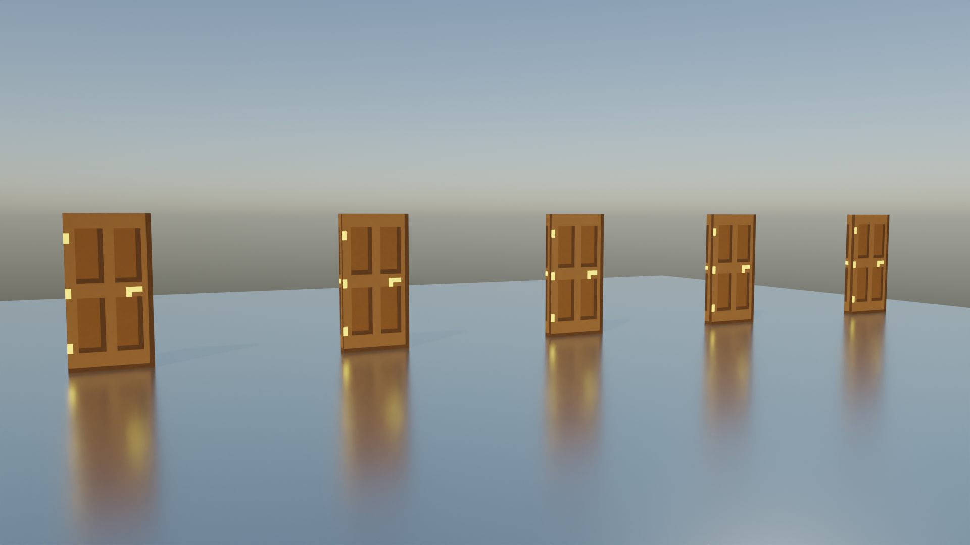 Blender doors animation
