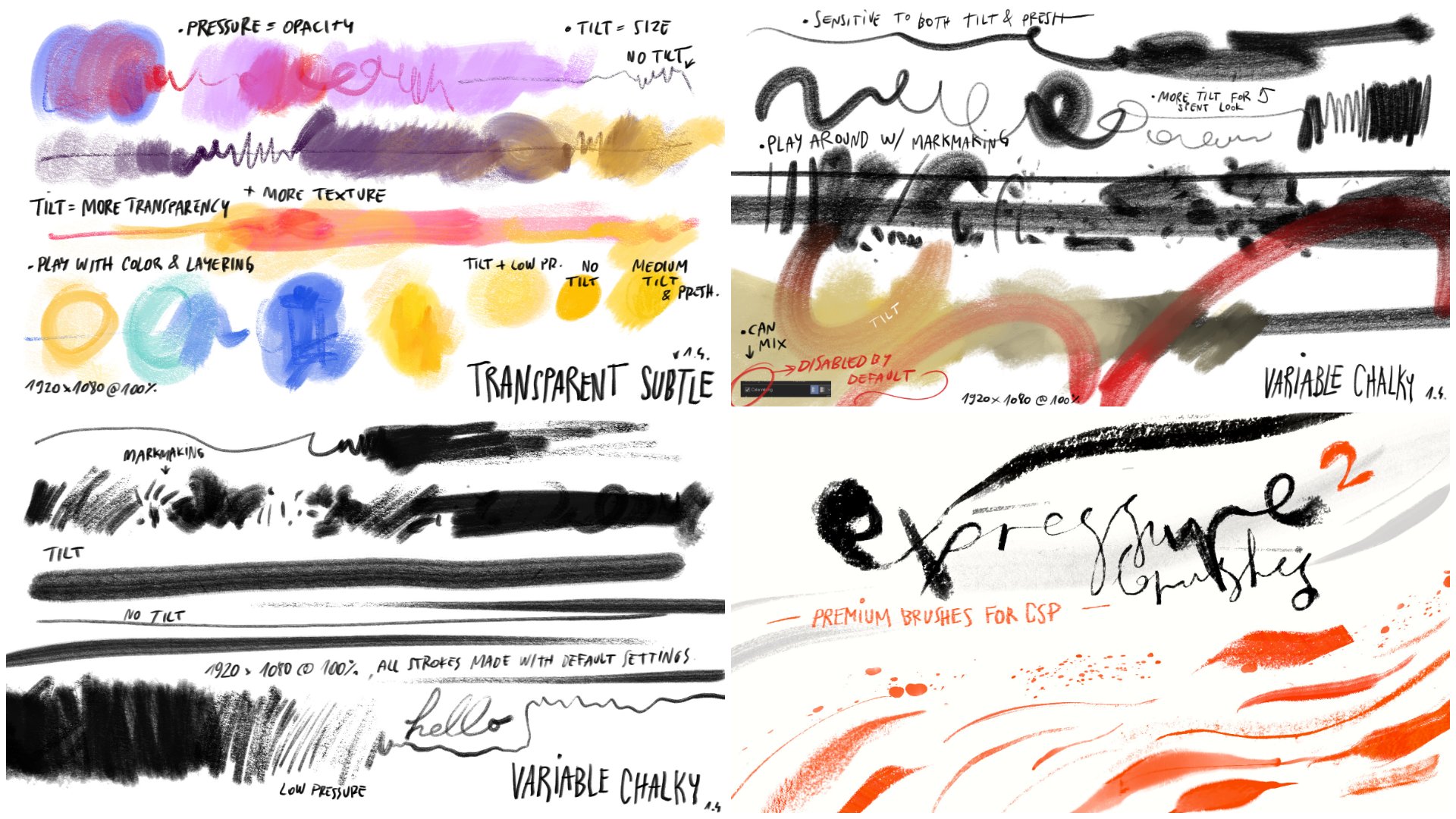 eXpressure Premium Brushes for Clip Studio Paint