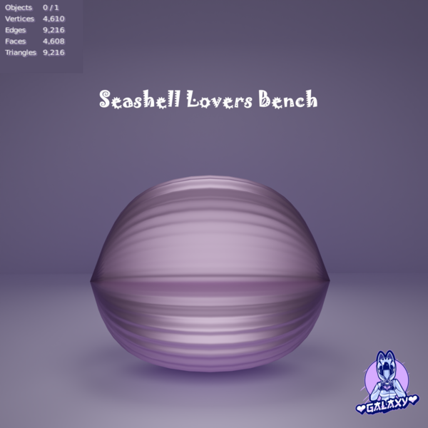 Seashell Lovers Bench