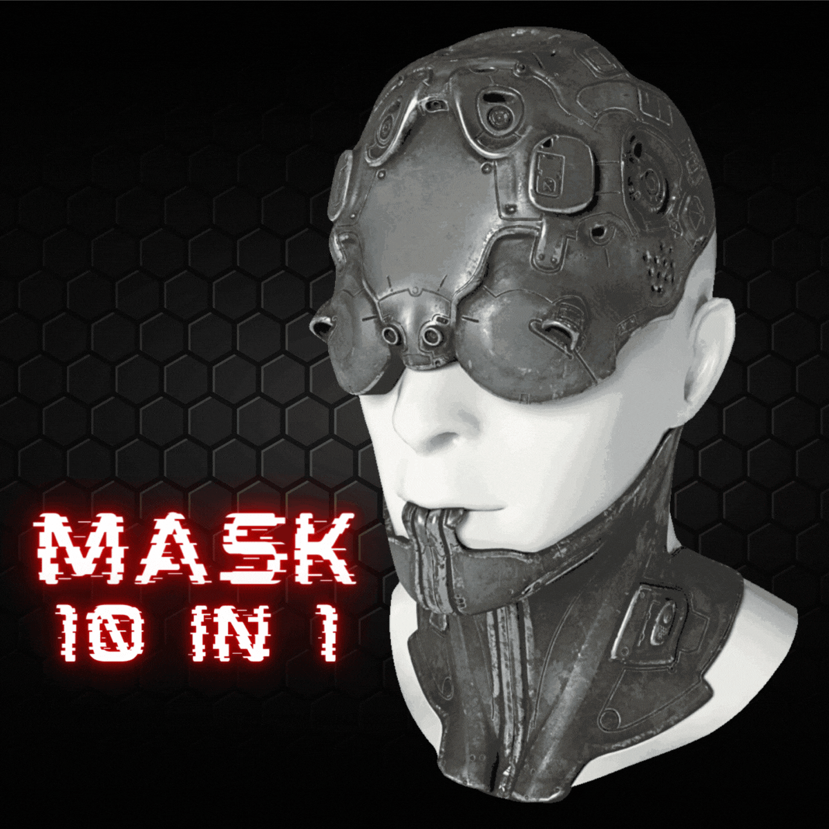 Mask Mecha Robot Cyberpunk BUNDLE | COMMERCIAL USE | WOLVES STUDIO