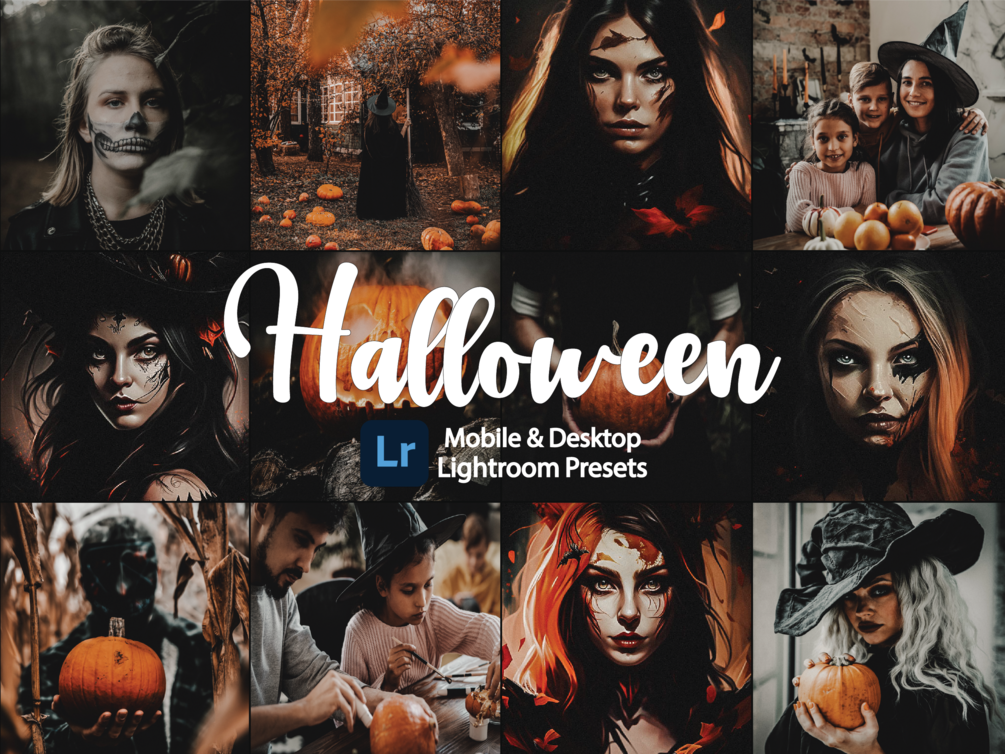 Halloween Mobile & Desktop Lightroom Presets, Fall presets