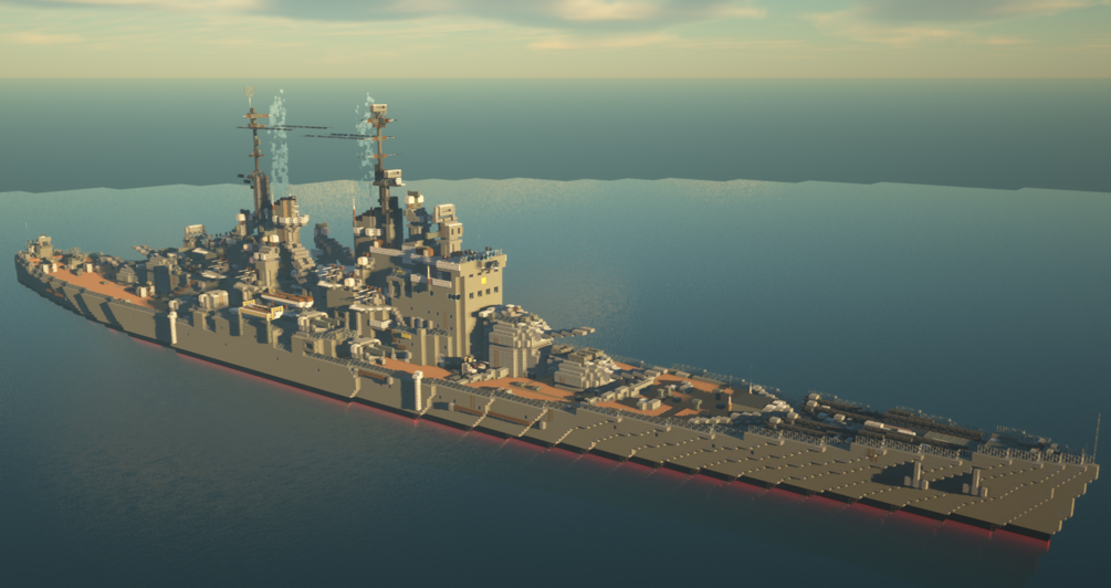 Minecraft HMS Vanguard Battleship