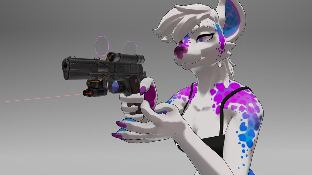 VRChat avatar] Sushi Cannon - Type-24 machine gun