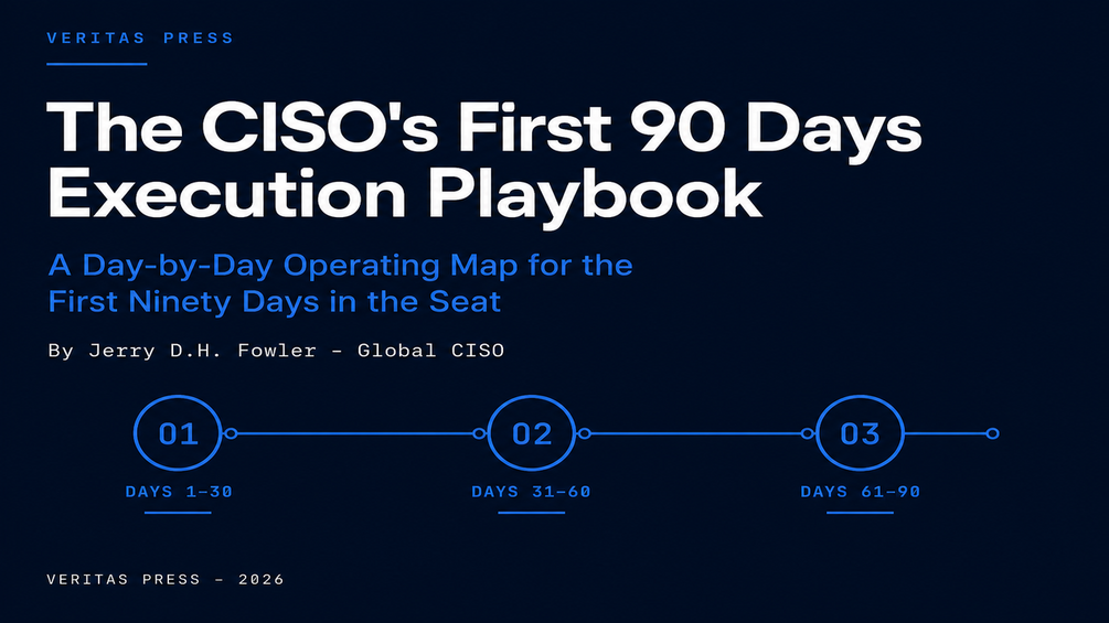 The CISO's First 90 Days Execution Playbook cover