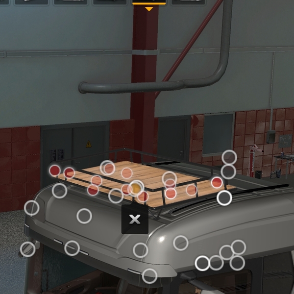 *[rack tuning part] Scania NG roof rack with wood decor V1 by WC007 D3SIGN