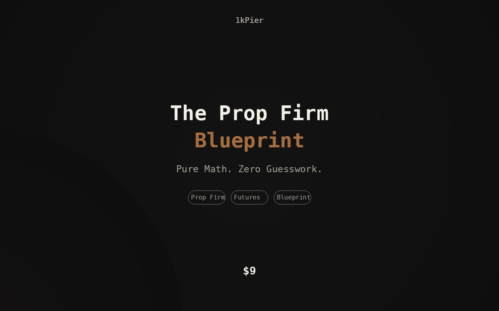 Prop Firm Blueprint