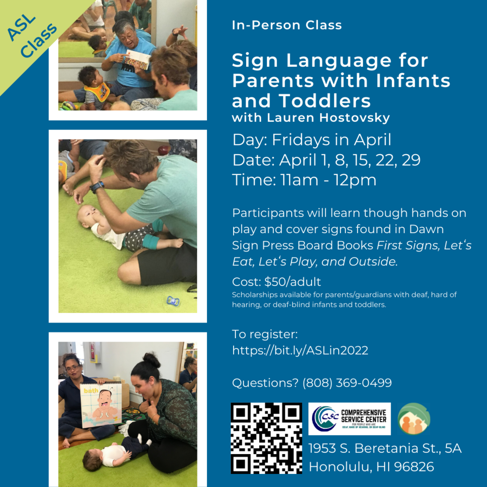 Sign Language Class for Parents of Infants and Toddlers