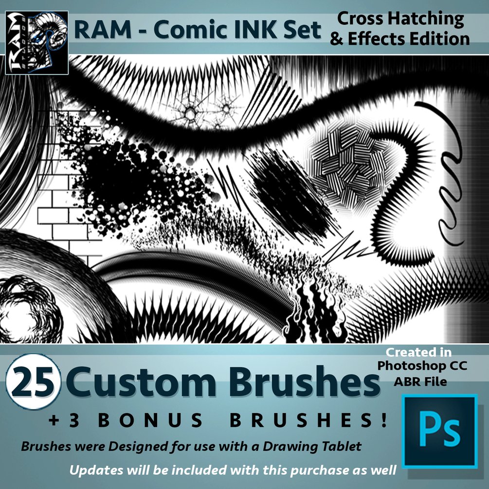 Photoshop Comic Inking Brushes