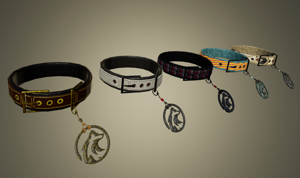 Stylish Stitched Collar w/ Pendant Option thumbnail 2