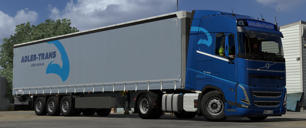 ADLER | TRANS skin combo for Volvo FH5 and Schmitz trailer .ETS2 by ANGYALFOLDI