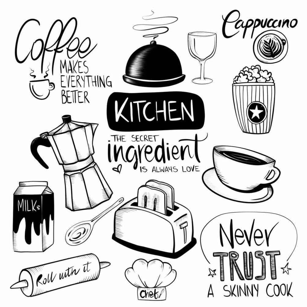Procreate kitchen brushset | stamps by MirlaGi