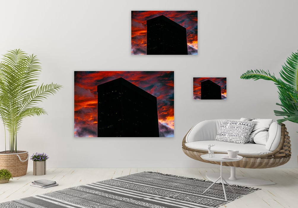 METAL PRINT Black House