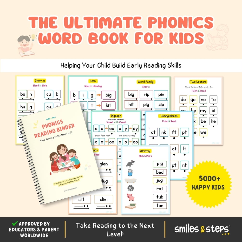 Phonics Reading Word Book for Kids | Learn to Read with Fun