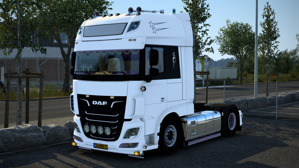 ETS2 DAF XF106 White Standalone by mltruckstyling1