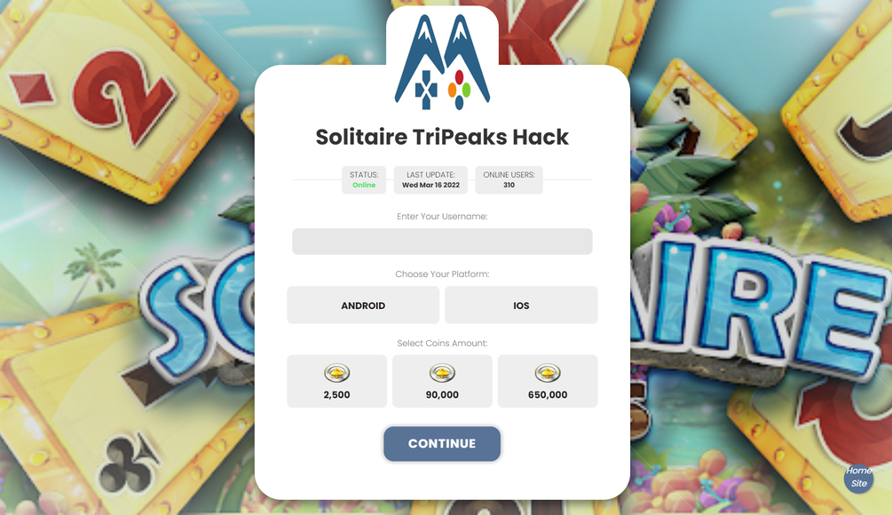 [Cheat MOD] Solitaire TriPeaks Hack Coins Boosters iPhone Android
