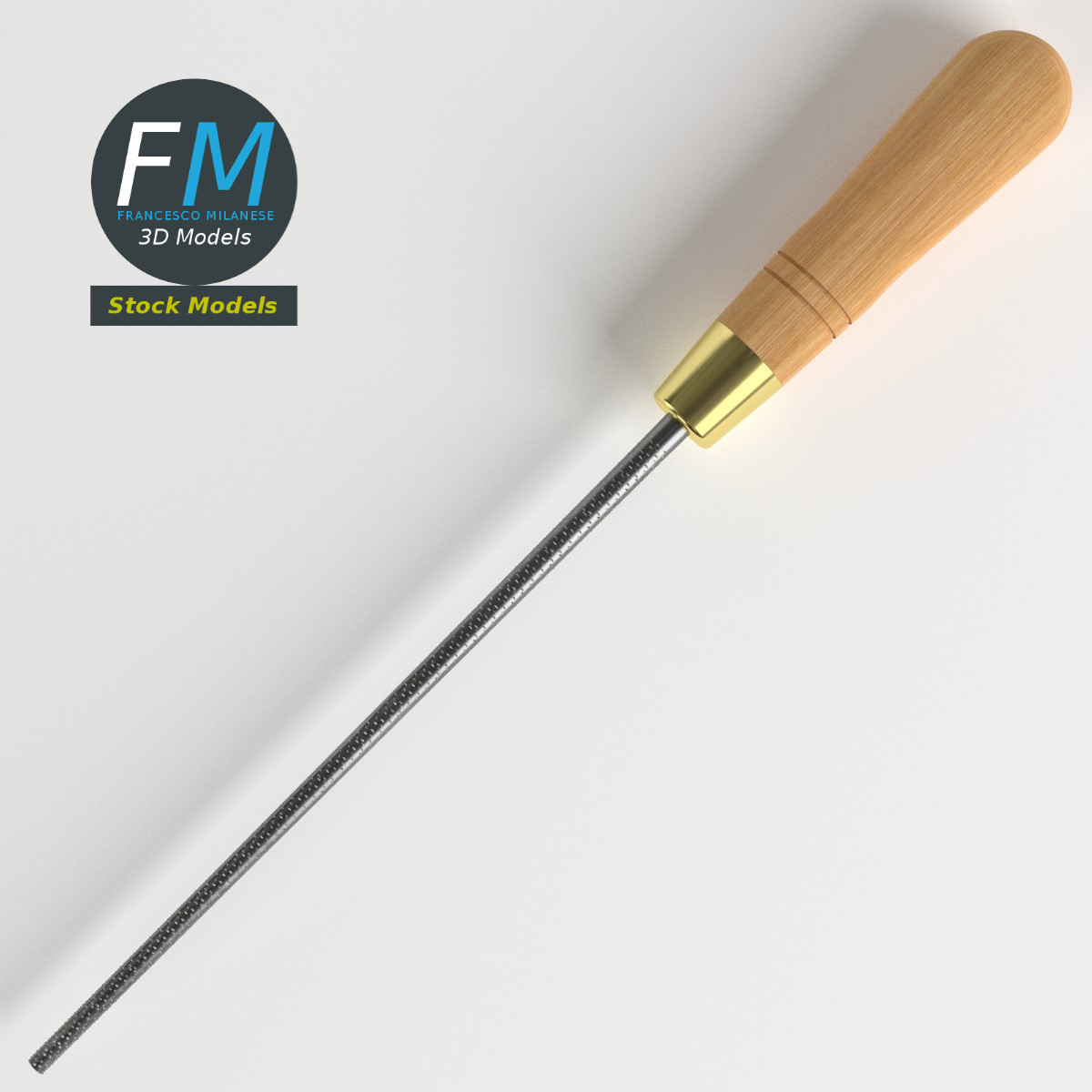 3D MODEL - Round rasp