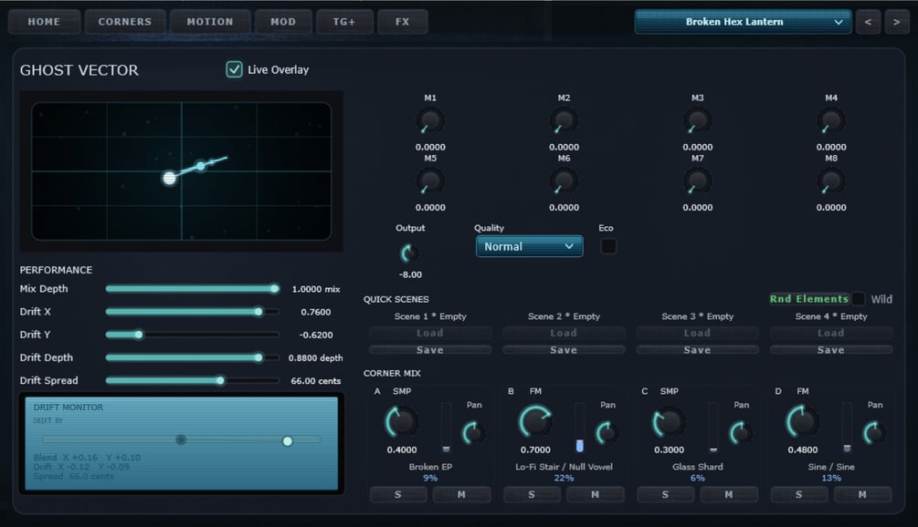 Ghost Vector plugin interface
