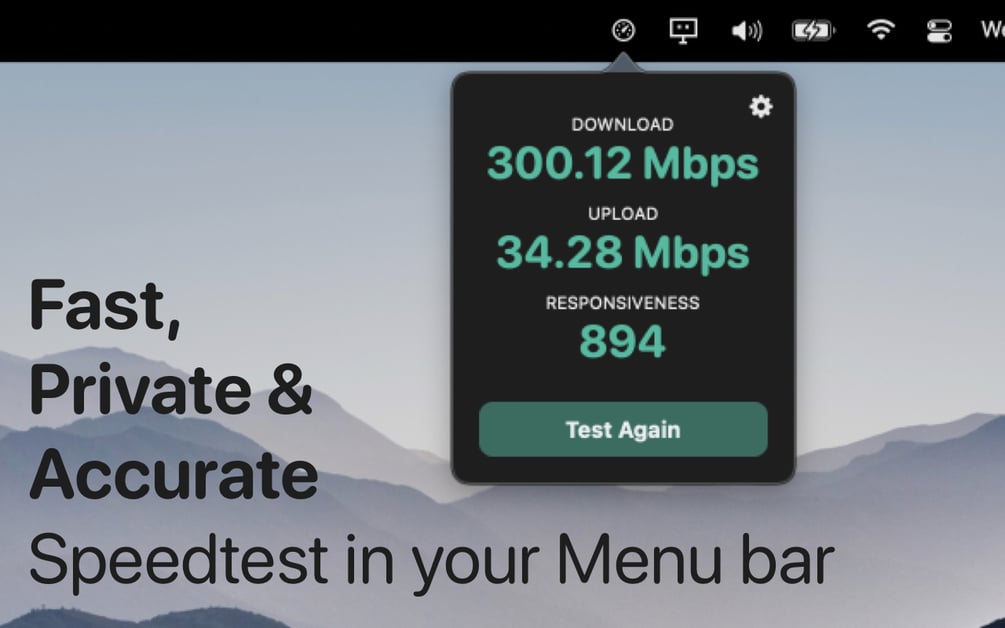 🏎 Speedy - Fast, Accurate & Private Speedtest in your menubar