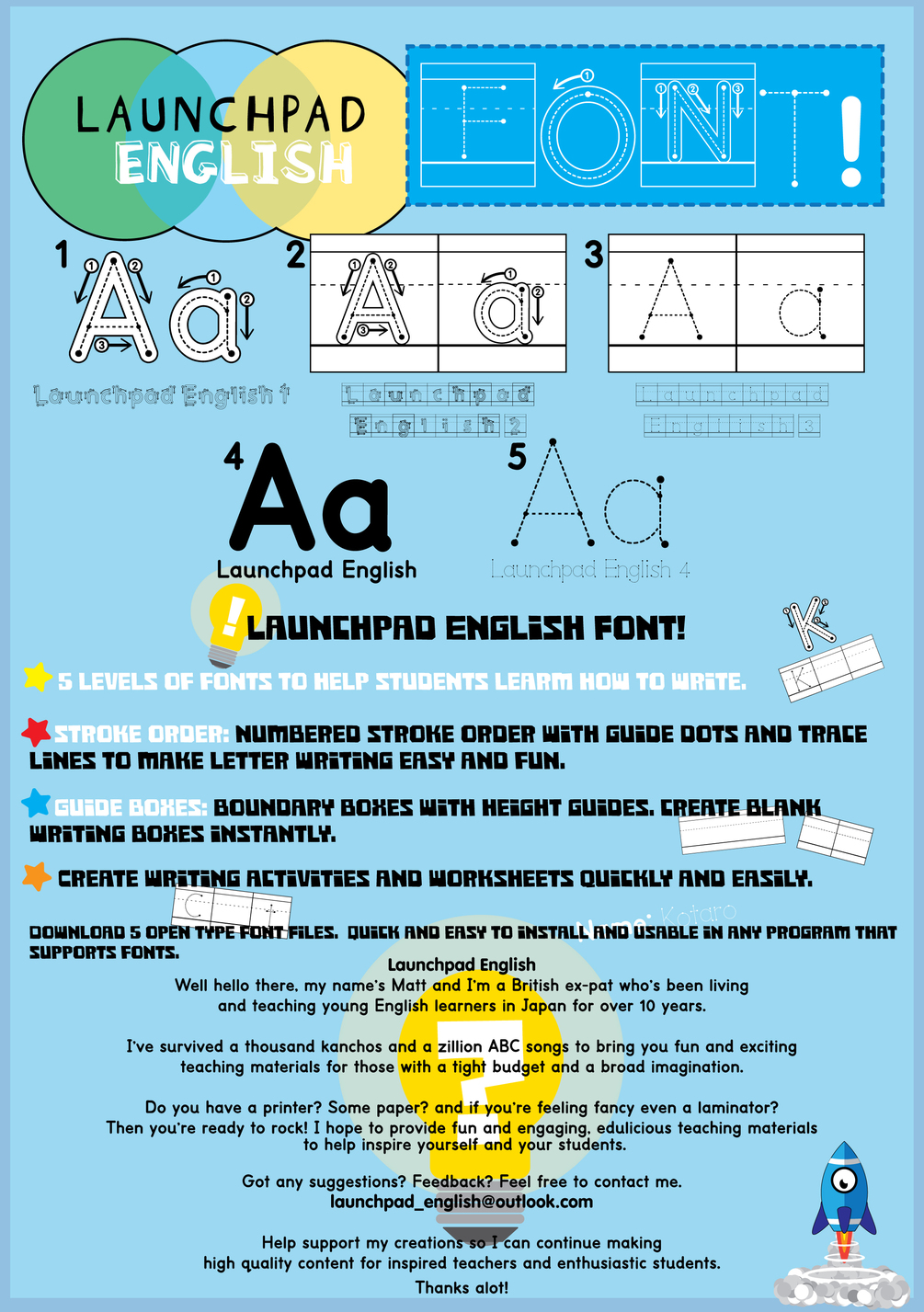 Launchpad English Font