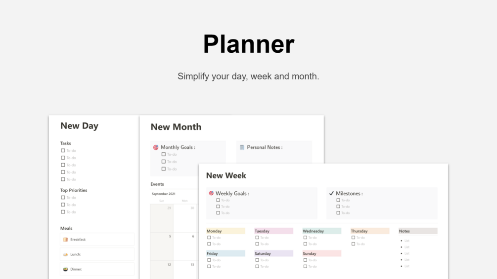 WEEKLY PLANNER  Notion Template