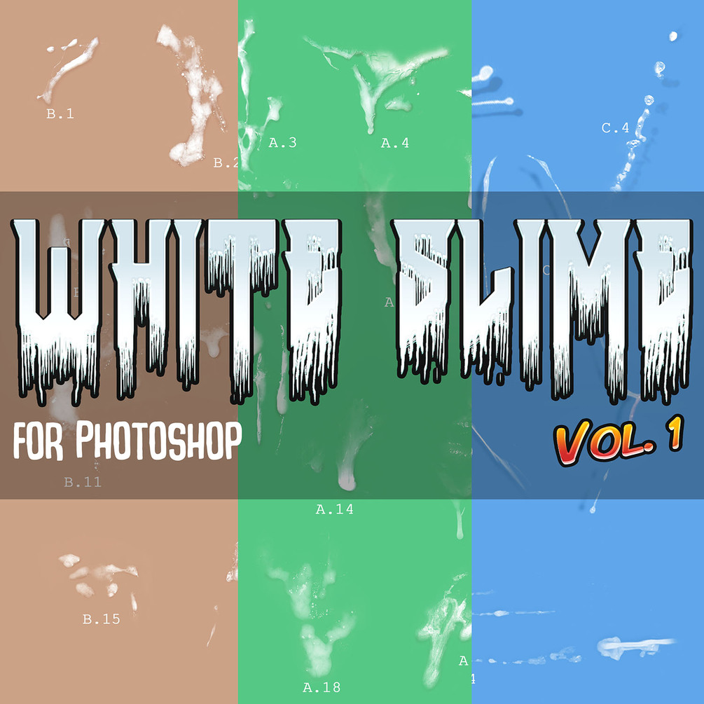 White Slime for Photoshop (Vol. 1)