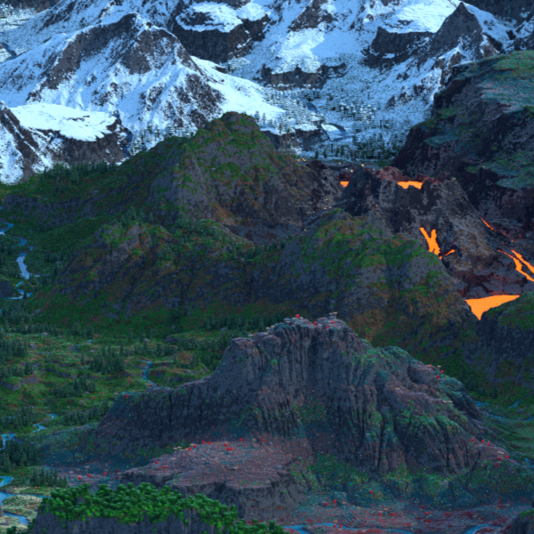 🌋Fenhír - 1.20+⚔️ 2000 x 9000 Warzone Multi-Biome 🗺️Survival Friendly/RPG-Focused🌋