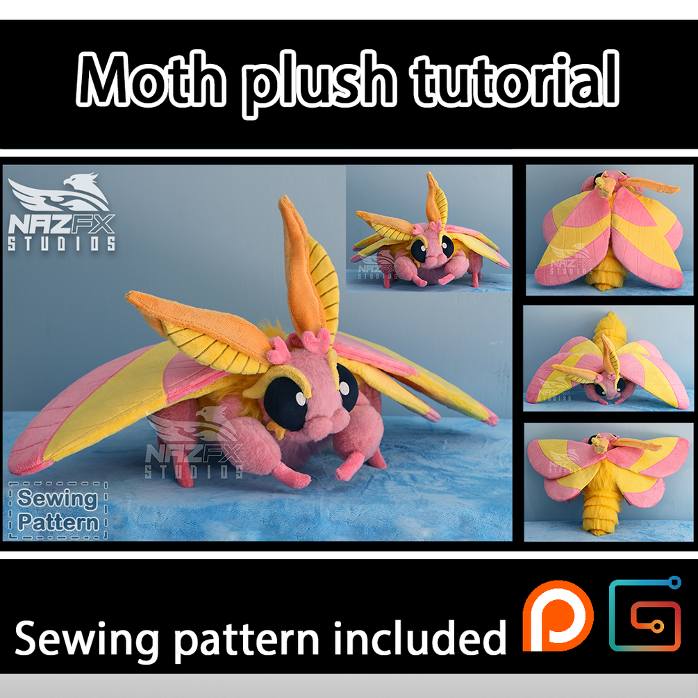 Moth store plush pattern