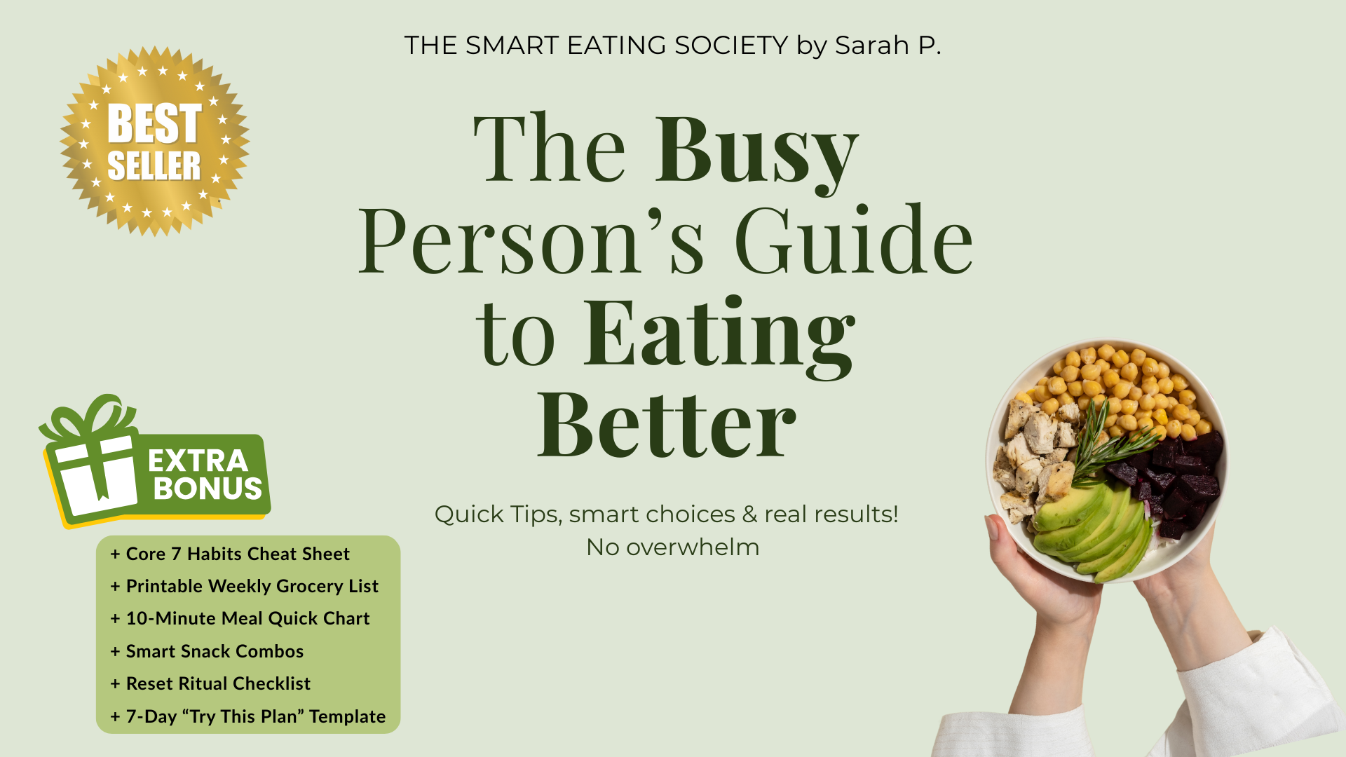 The Busy Person's Guide to Eating Better (eBook): Quick, Healthy Habits for Real Life (No Diets, No Overwhelm)